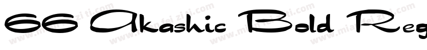 66 Akashic Bold Regu字体转换